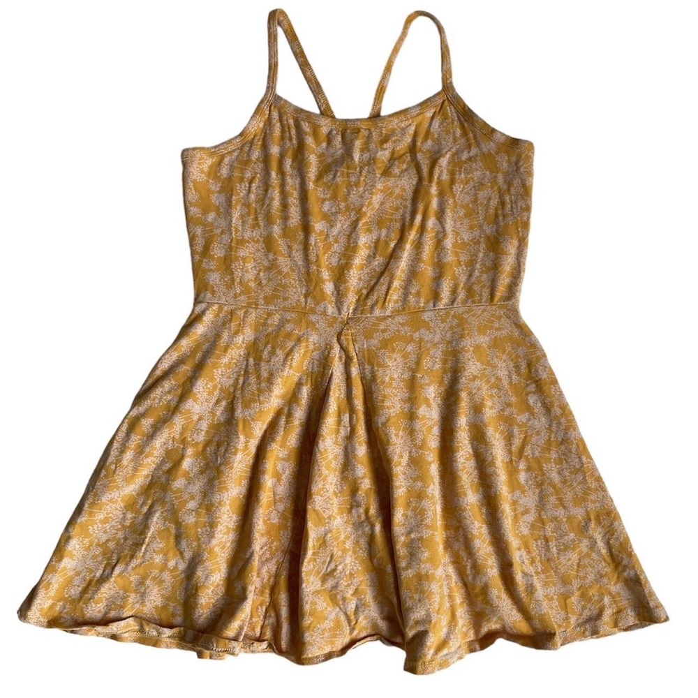 Yellow Floral Mini Dress